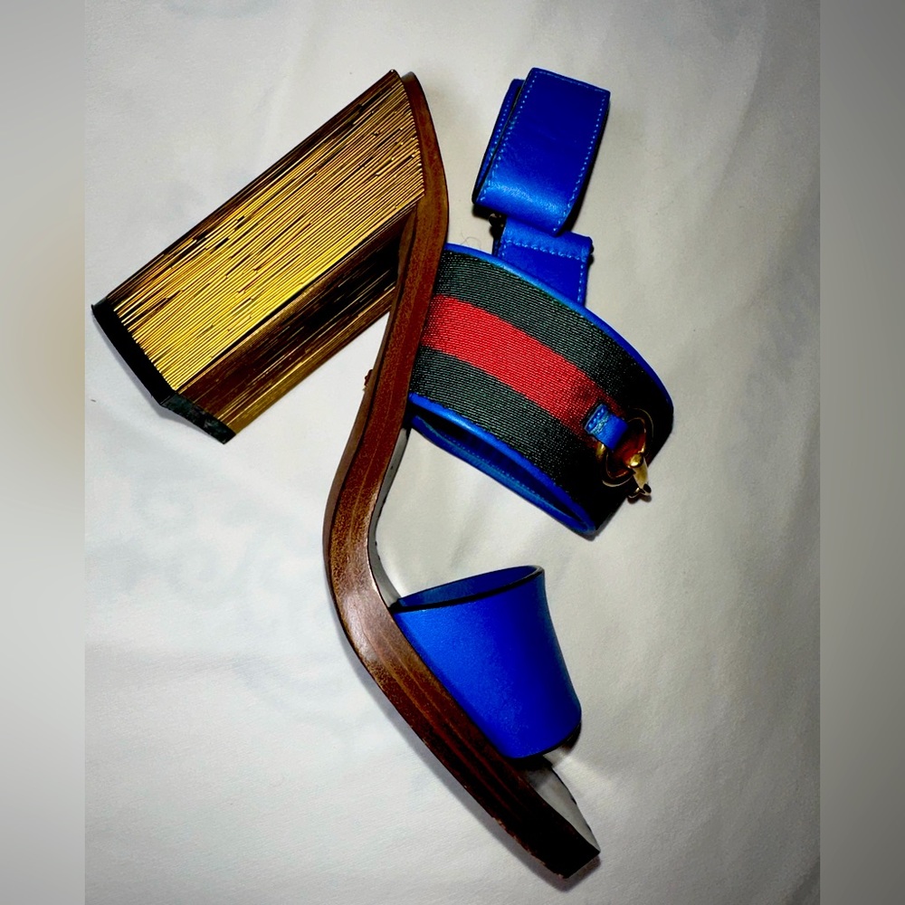 Gucci block heels